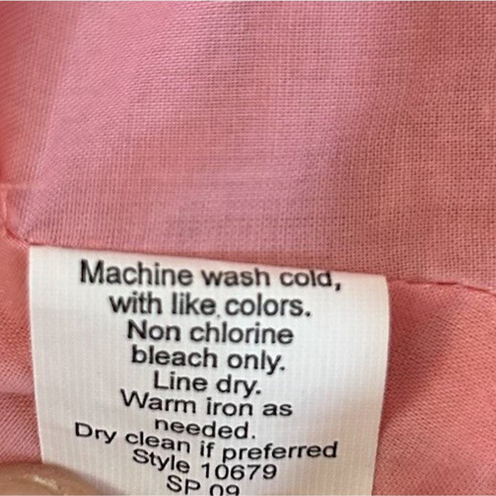 J. CREW Seersucker Strapless Dress Size 6 Coral Pink Cotton Romantic Coastal - Picture 13 of 13